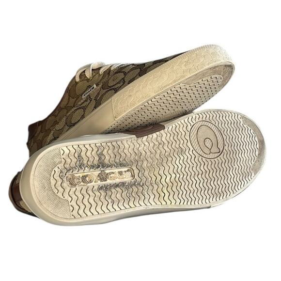Womens Coach Citysole Skate C2705 Canvas Sneaker Shoes Size 10B Brown Comfort - Picture 5 of 6